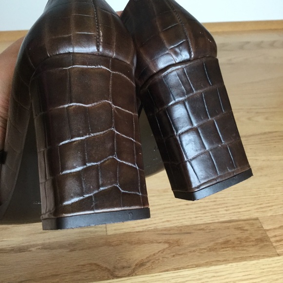 Via Spiga 90s vintage square toe croc Mary Jane’s - Picture 9 of 14